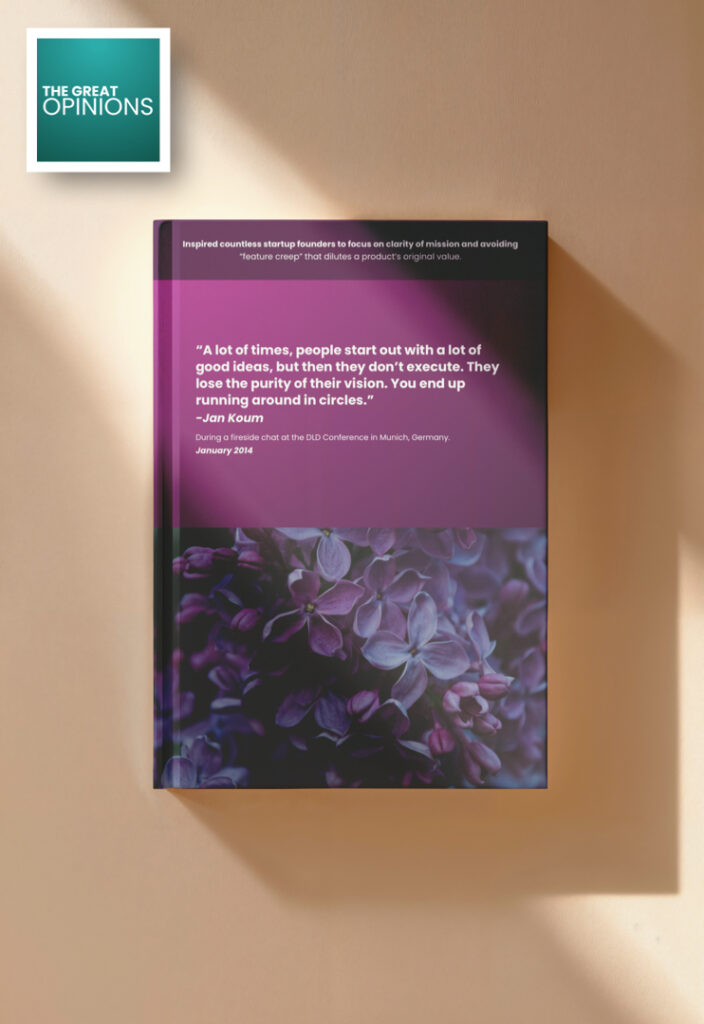 Jan Koum privacy stance illustrated on book cover