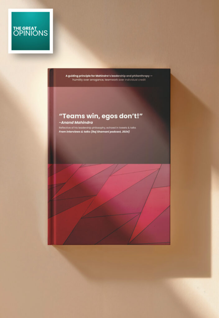 Anand Mahindra quote book outdoors in nature